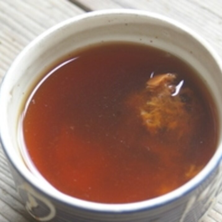 ふつうのお茶で♪梅醤茶